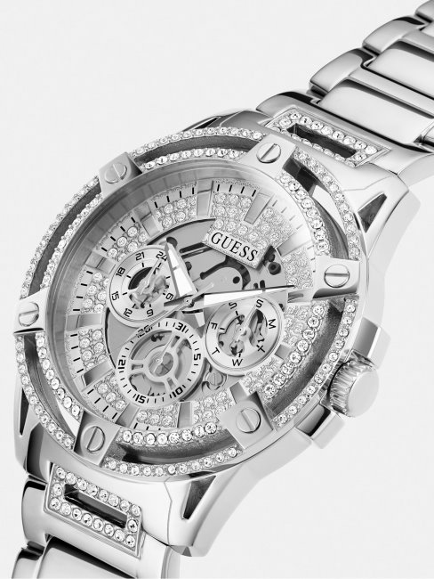 Montre à Cristaux Multifonctions Guess Noire