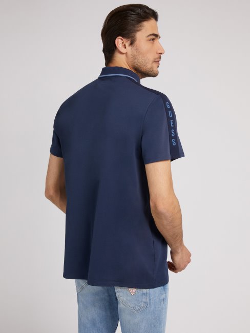 Polo Regular Fit Bleu Guess