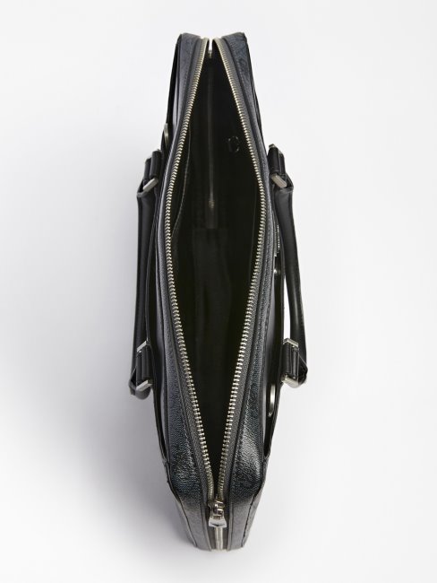 Sac Noir Vezzola Smart 4g Logo Guess