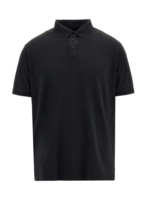 Polo Patch Logo Guess Noir