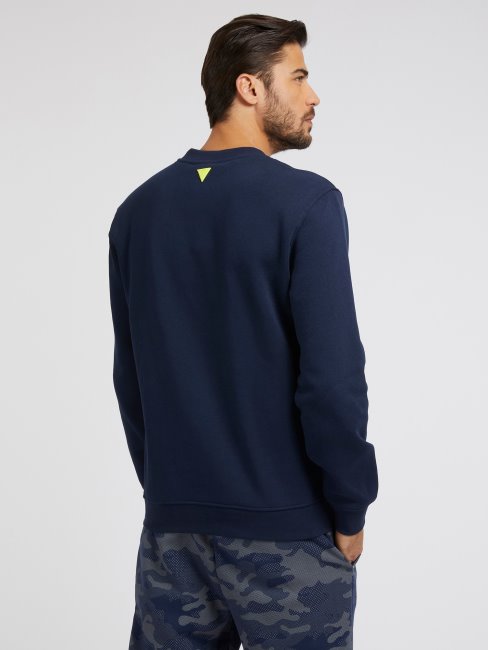 Sweat Logo Devant Guess Bleu