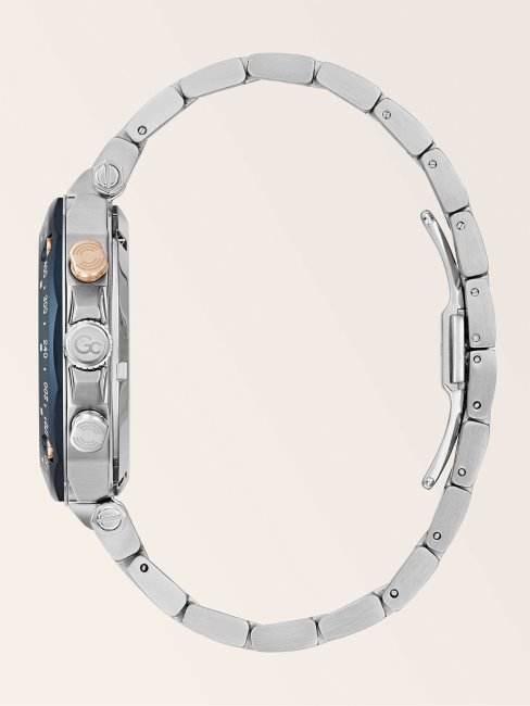 Montre Chronographe Guess Gc En Acier Argentée