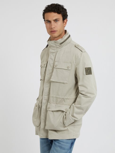 Veste Guess Beige Poches Plaquées