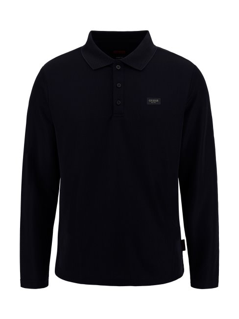 Polo Manches Longues Bleu Guess