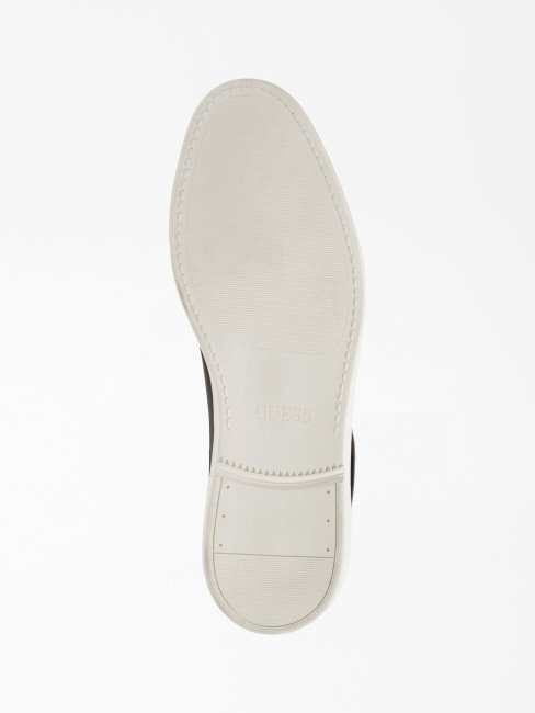 Guess Ginevra Baskets En Cuir Véritable Noir