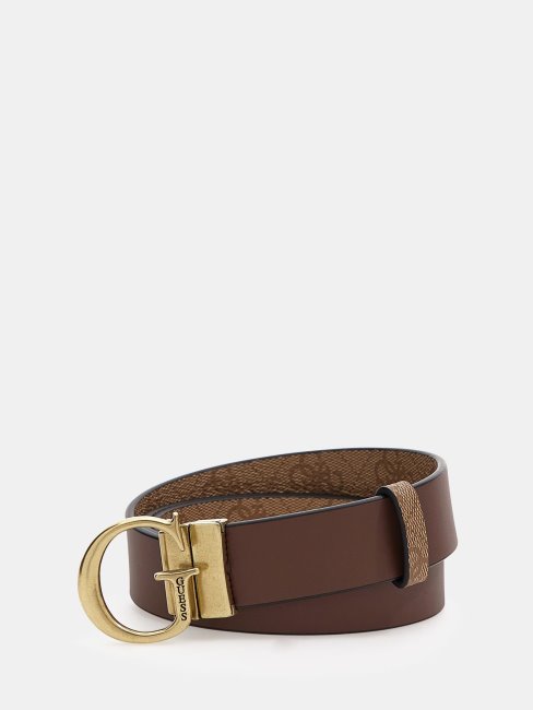 Ceinture Logo Vezzola 4g Beige Guess