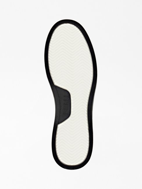 Baskets Basses Vicenza En Cuir Blanc Guess