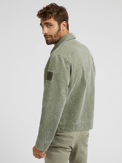 Veste En Toile Verte Guess