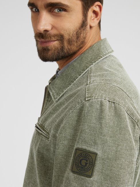 Veste En Toile Verte Guess