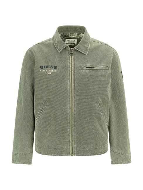 Veste En Toile Verte Guess