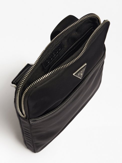 Mini Sac à Bandoulière Guess Noir En Nylon Certosa Smart