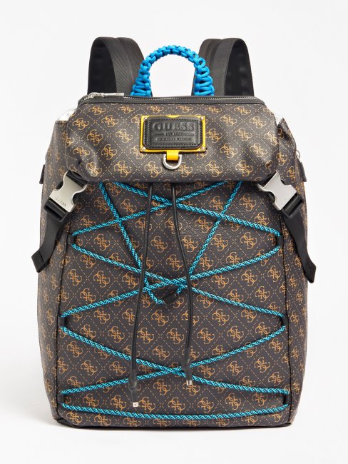 Sac à Dos Guess Marron Avec Logo Salameda 4g