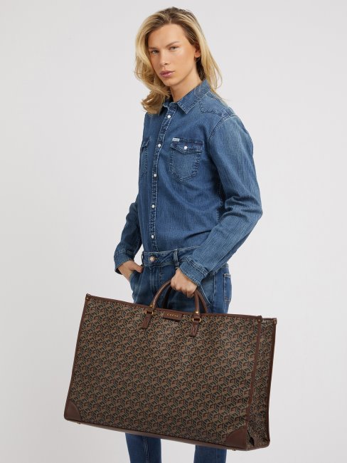 Sac De Week-end Ederlo G Cube Noir Logo Guess