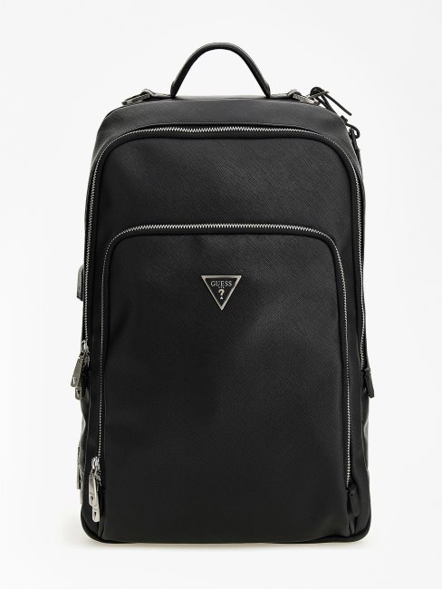 Sac à Dos Smart Certosa Saffiano Noir Guess