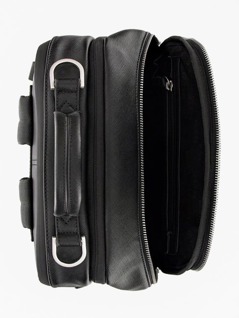 Sac à Dos Smart Certosa Saffiano Noir Guess