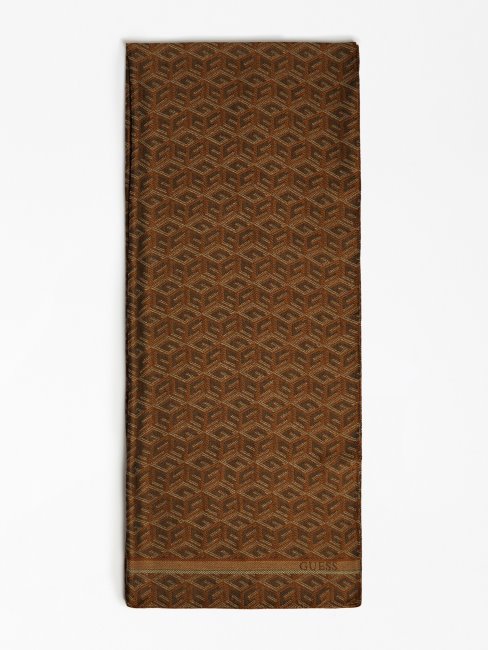 Foulard Guess Ederlo Noir Avec Logo G Cube