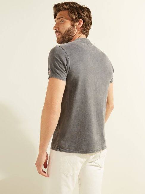 Tee Shirt Argent Poche Devant Guess