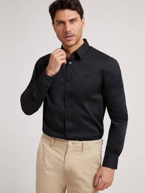 Guess Chemise Coupe Classique Noir
