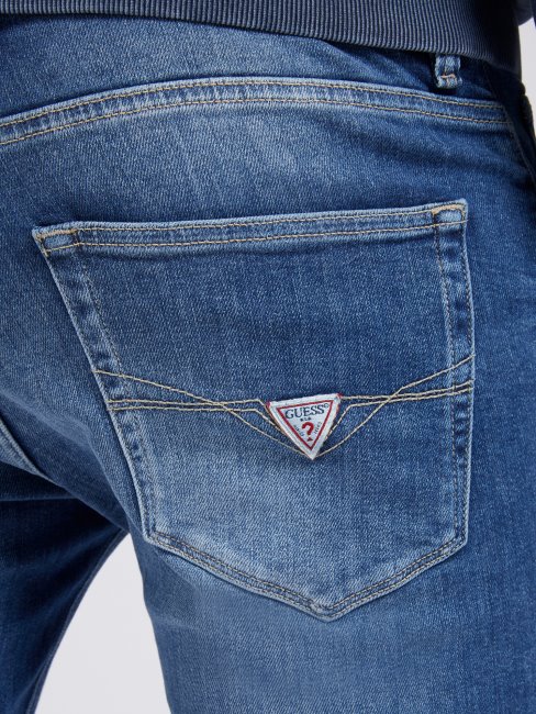 Pantalon Denim Slim Fit Guess Bleu Nouvelle Tendance
