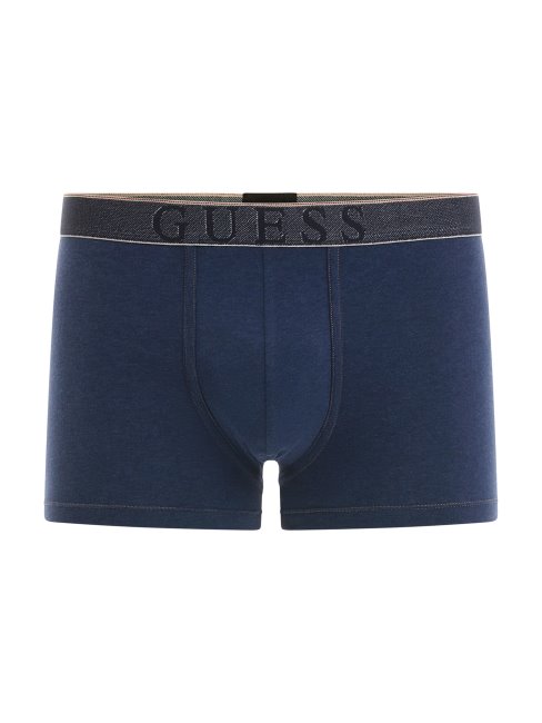 Boxer Bleu Avec Bande Logo Guess