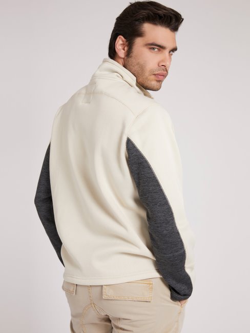 Sweat Zippé Guess Beige