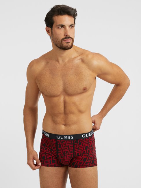 Lot Boxer Et Chaussettes Guess Rouge