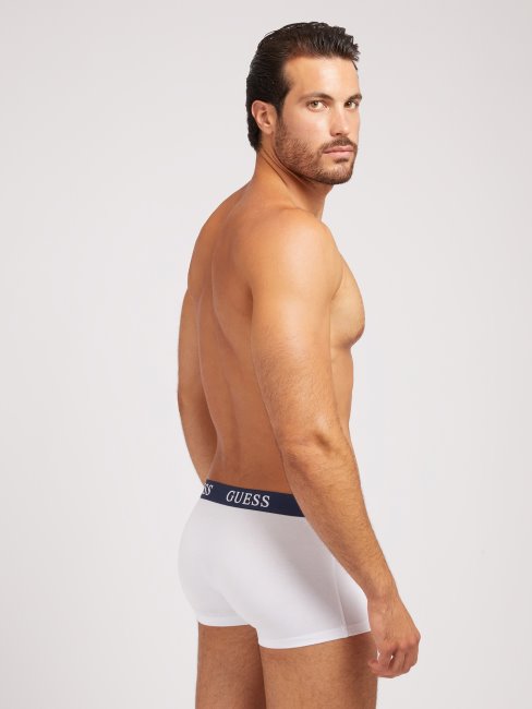 Pack De 3 Boxers Bleus Avec Bande Logo Guess