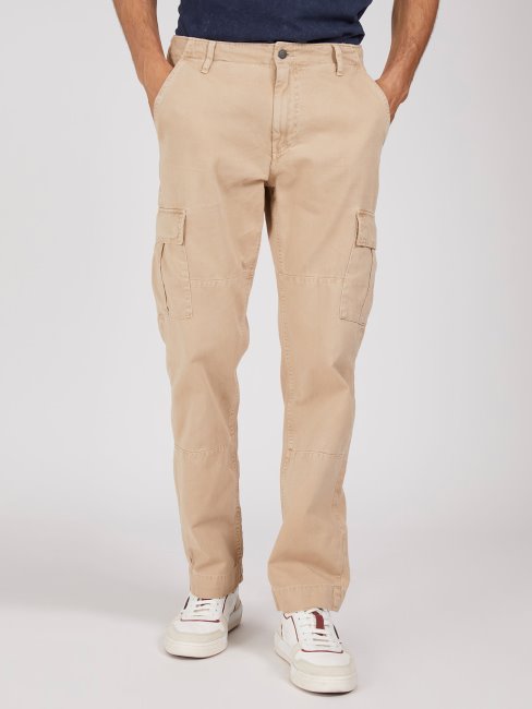 Patch Pantalon Regular Fit Guess Beige