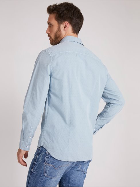 Nuisette Slim Motif Bleu Clair All Over