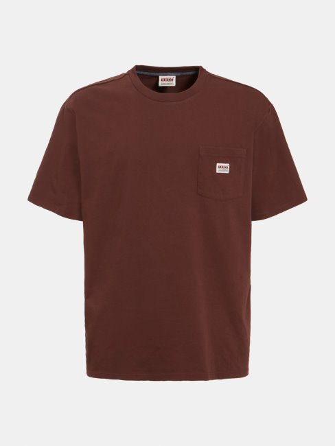 T-shirt Guess à Logo Sur Le Devant Marron