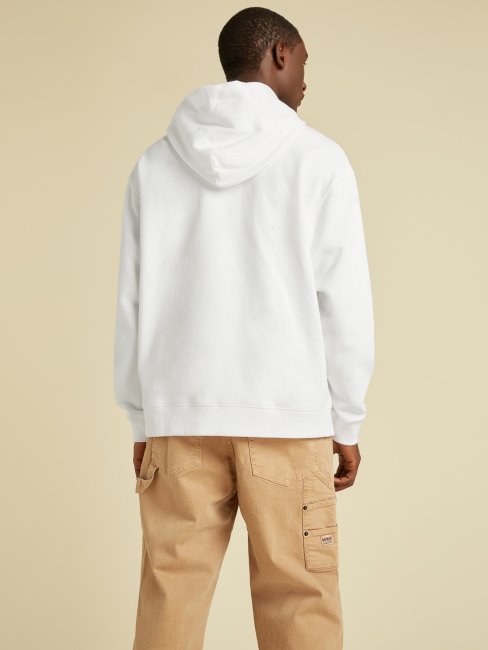 Sweat à Capuche Guess Blanc