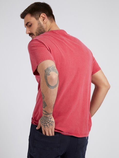 Tee Shirt Logo Devant Rouge Guess