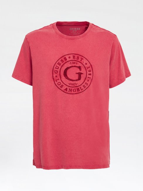 Tee Shirt Logo Devant Rouge Guess