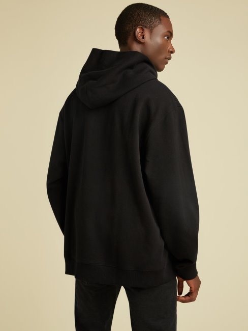 Sweat à Capuche Noir Deviner