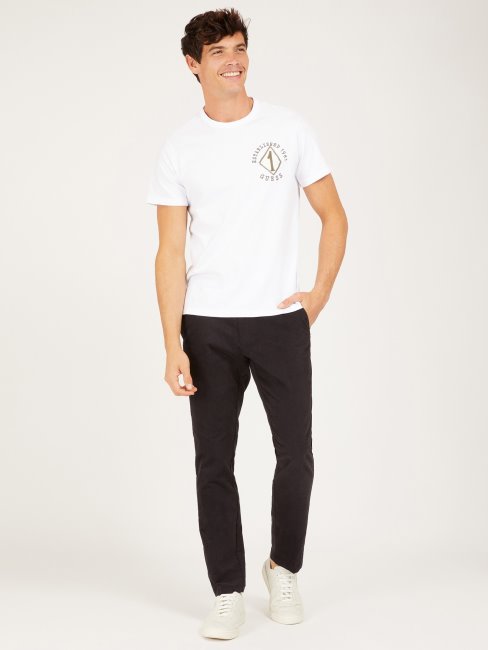 Tee Shirt Patch Blanc Guess