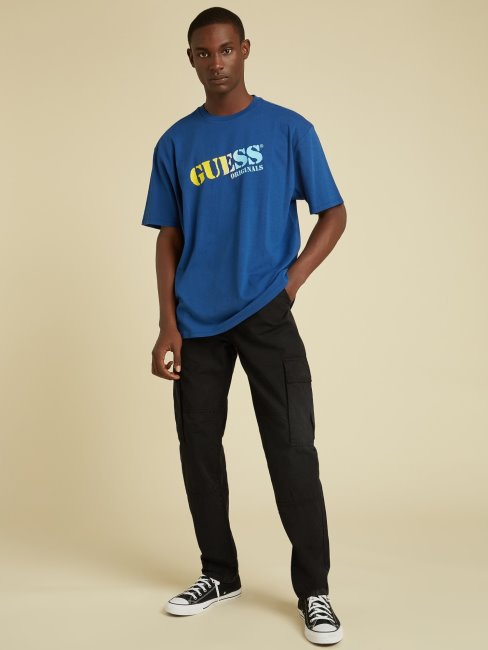 Pantalon Slim Avec Poches Style Cargo Guess Noir