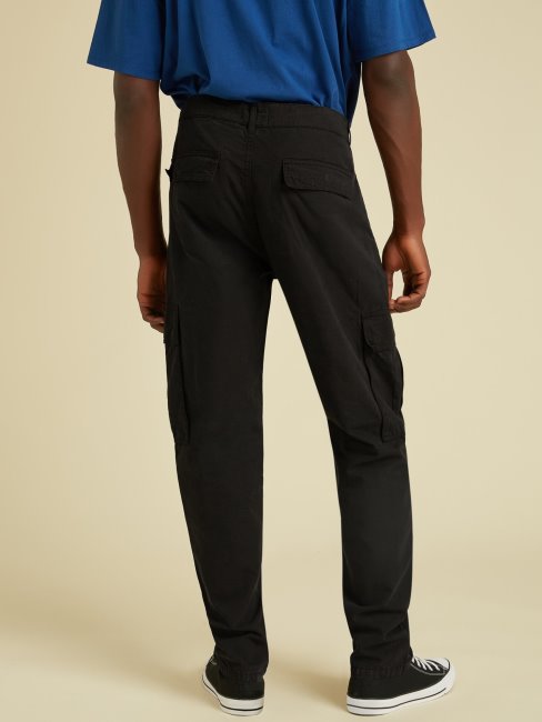 Pantalon Slim Avec Poches Style Cargo Guess Noir