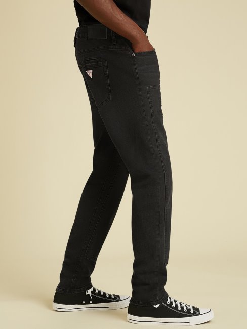 Guess Pantalon En Jean Slim Noir