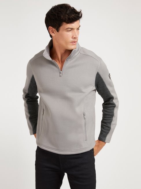 Sweat Zippé Guess Gris Foncé