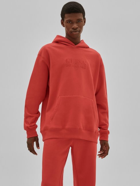 Sweat à Capuche Rouge Guess