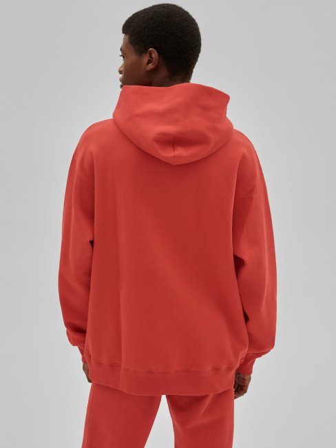 Sweat à Capuche Rouge Guess