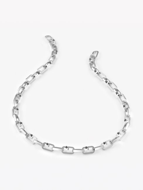 Collier Guess G-stripes En Argent