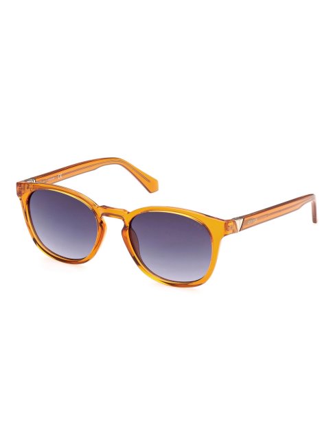 Lunettes De Soleil Carrées Modèle Guess Jaune