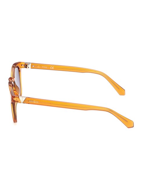 Lunettes De Soleil Carrées Modèle Guess Jaune