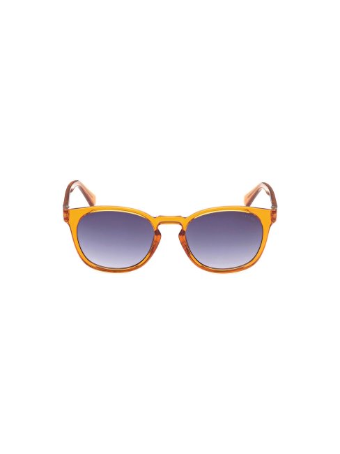 Lunettes De Soleil Carrées Modèle Guess Jaune