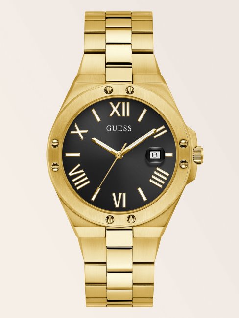 Montre Analogique Guess En Acier Inoxydable Blanc