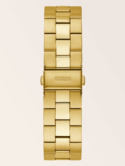 Montre Analogique Guess En Acier Inoxydable Blanc