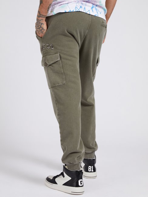 Pantalon Slim Molleton Vert Guess