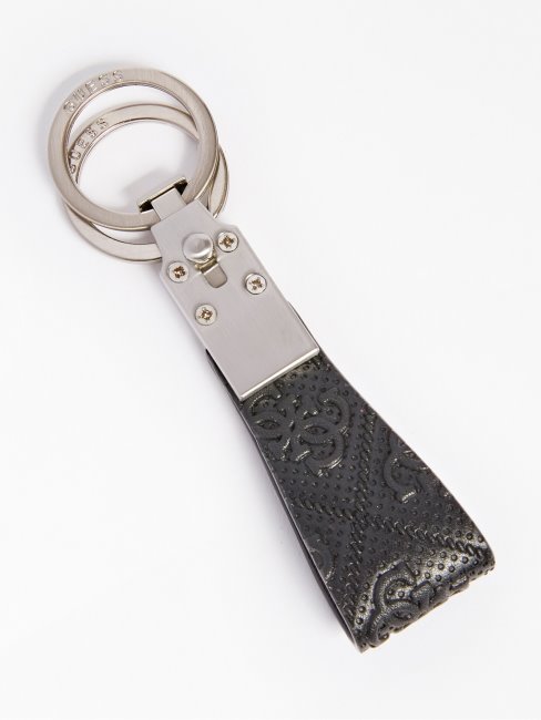 Porte-clés Escape 4g Logo Guess Noir