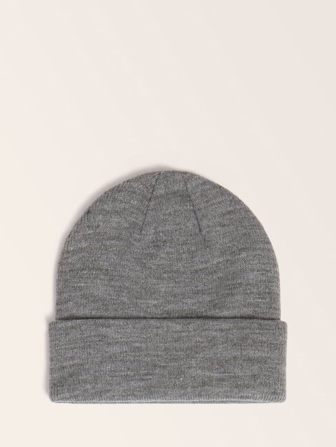 Chapeau Gris Avec Logo Sur Le Devant